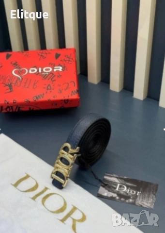 колани от естествена кожа в кутия Christian Dior , снимка 3 - Колани - 53587473