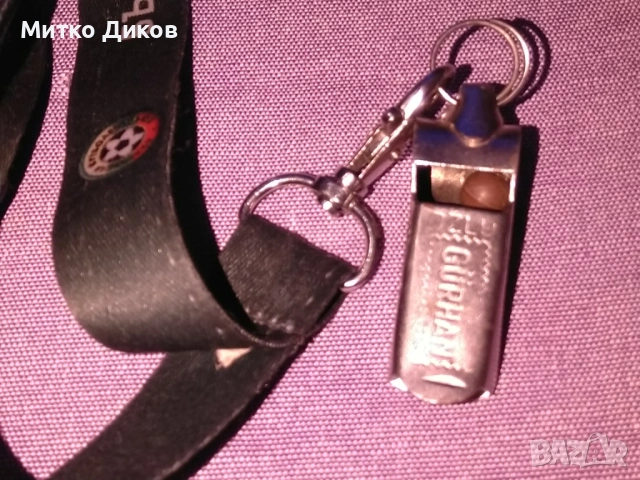 футболна свирка с бадж БФС, снимка 3 - Футбол - 53113216