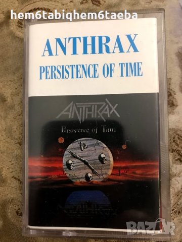 Рядка касетка! Anthrax - Persistence of Time - Unison, с разгъваща се обложка, снимка 2 - Аудио касети - 28269844