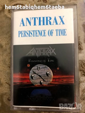 Рядка касетка! Anthrax - Persistence of Time - Unison, с разгъваща се обложка, снимка 2 - Аудио касети - 28269844
