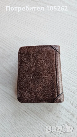 Мъжки кожен портфейл, снимка 3 - Портфейли, портмонета - 53167776