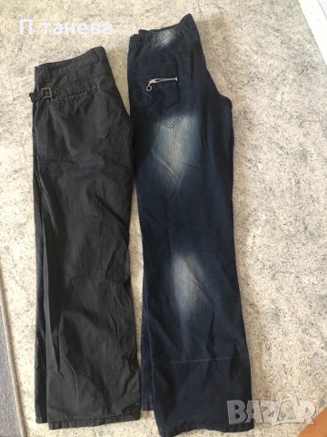 2 тънки дълги панталона за 13 години, снимка 1 - Детски панталони и дънки - 33452861