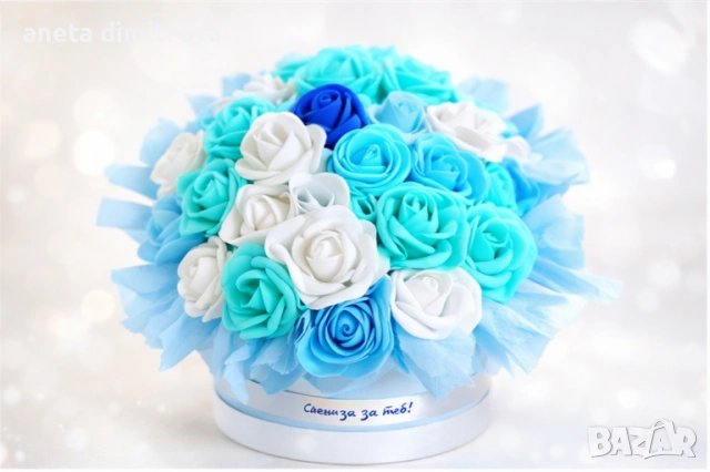 Луксозна кутия с сапунени рози , снимка 4 - Подаръци за жени - 53513076