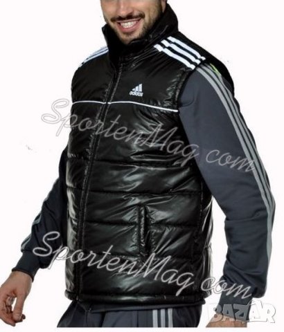 Пролетен Мъжки елек Adidas черен реплика , снимка 2 - Спортни дрехи, екипи - 21130187