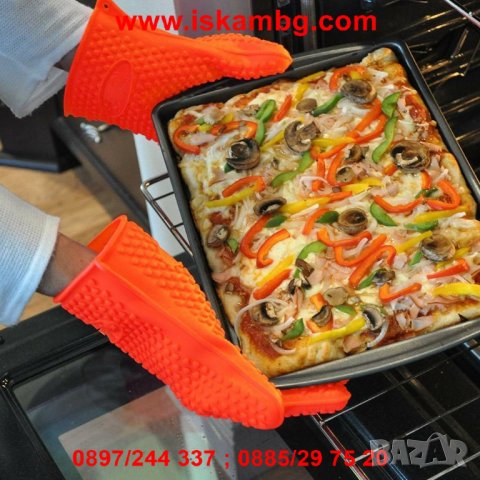 СИЛИКОНОВА РЪКАВИЦА ЗА ГОТВЕНЕ И ГОРЕЩИ СЪДОВЕ С 5 ПРЪСТА - КОД 2081, снимка 8 - Други стоки за дома - 26835209