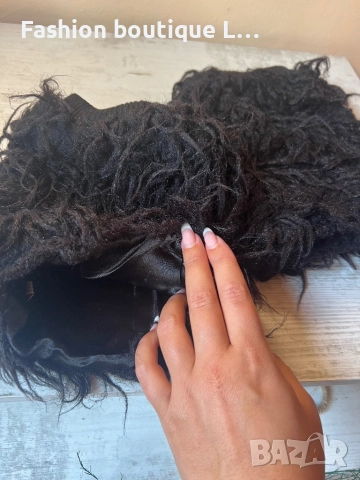 Черни пухени гети с дълъг косъм 🖤🖤, снимка 4 - Други - 52278747