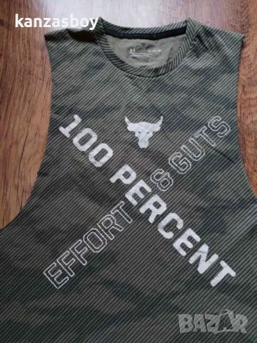 Under Armour UA Pjt Rock 100 Percent Tank - страхотен мъжки потник ХЛ, снимка 4 - Тениски - 50058343