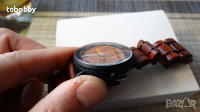 Дървен кварцов часовник Бобо бърд, Bobo Bird, снимка 3 - Мъжки - 43667224