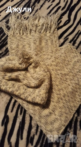 Комплект меланж  Шапка и Шал