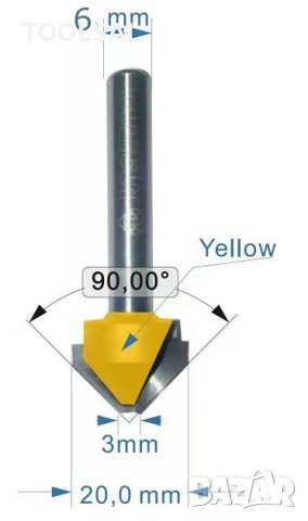 Фрезер за алуминиеви композитни панели V-профил 90 ° 6mm ETALBOND ALUCOBOND, снимка 1 - Други инструменти - 40634381