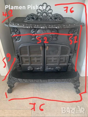 Чугунена камина, снимка 2 - Други стоки за дома - 50679190