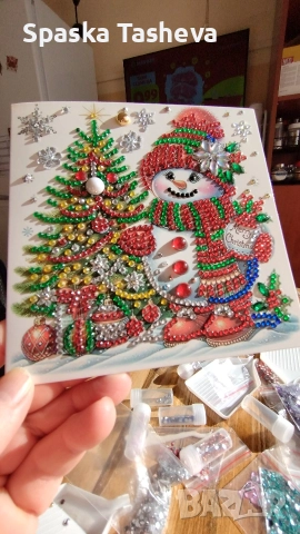 Диамантени коледни картички , снимка 9 - Други - 52764319