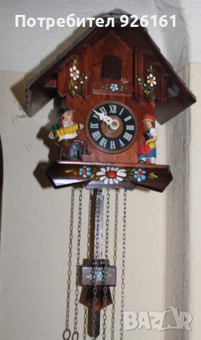 Стенен часовник с кукувица, снимка 1 - Антикварни и старинни предмети - 37832633