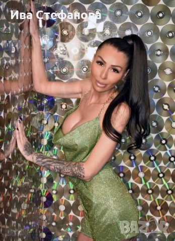 Гащеризон Green Glitter Chains зелен бляскав гащеризон , снимка 6 - Гащеризони - 29353287