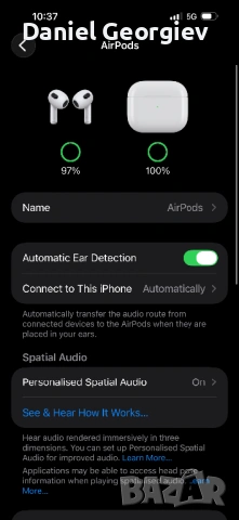 НОВИ безжични слушалки AirPods 3 трета генерация., снимка 6 - Bluetooth слушалки - 53229010