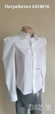 DSQUARED2 Italy , Cotton Womens Size 38 -  S НОВО ! ОРИГИНАЛ! Дамска Риза!, снимка 16 - Ризи - 53373327