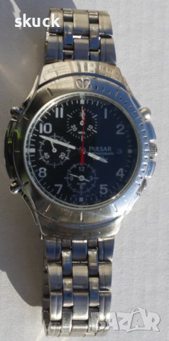 PULSAR  Y182-7D10, хронограф, аларма., снимка 5 - Мъжки - 44129092