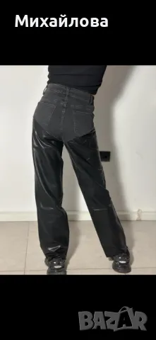 Продавам кожени дънки черни, снимка 3 - Дънки - 48142102