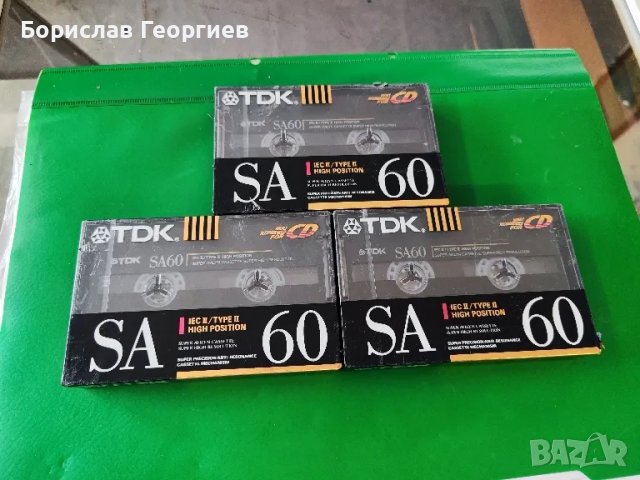 Нови хромни касетки TDK SA 60 1990 г, снимка 1 - Аудио касети - 49176614