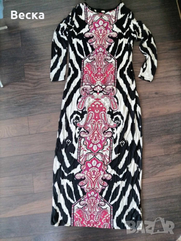 Дълга рокля с етно мотив, снимка 2 - Рокли - 52627700