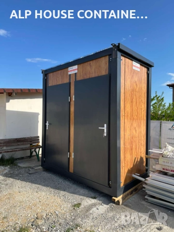 Двойна тоалетна 240х140 | Санитарен контейнер, WC, Модулен, Строителен, снимка 2 - Друго търговско оборудване - 51602505