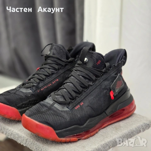 Air Jordan Proto Max 720 "Black/Gym Red-Black" , снимка 2 - Маратонки - 53167851