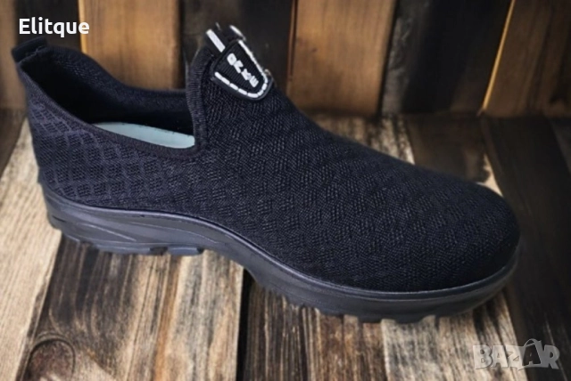 Леки и удобни мъжки мрежести обувки без връзки, снимка 7 - Маратонки - 52870154