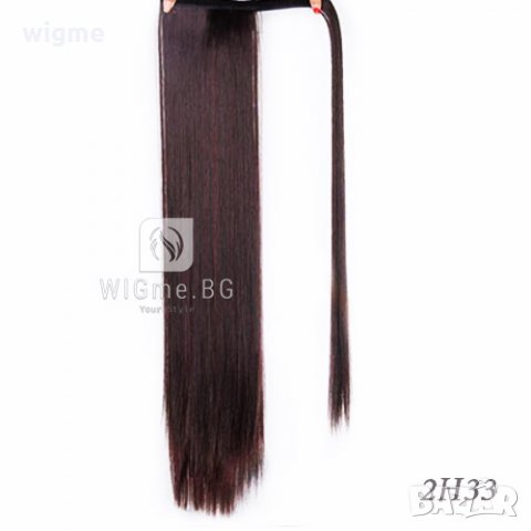 Прави опашки с велкро закрепване, снимка 6 - Аксесоари за коса - 28692624