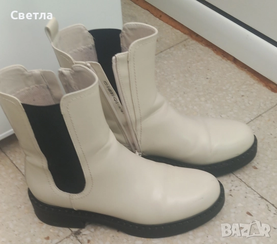 Бели боти 39, снимка 4 - Дамски боти - 52746355