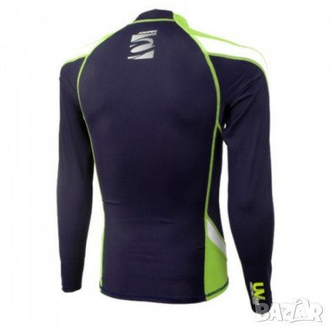 Мъжка блуза ликра с ултравиолетова защита Aropec Heroic Lime, снимка 2 - Водни спортове - 33419088