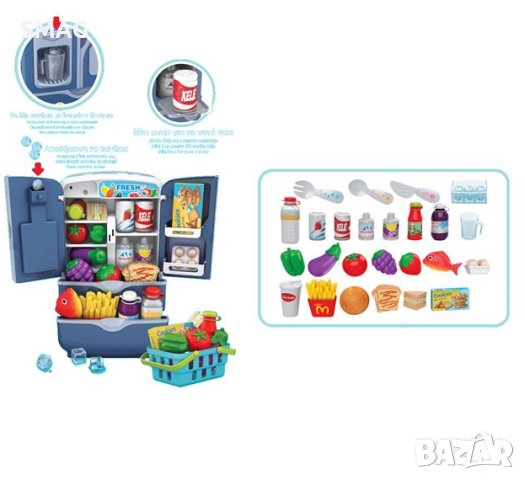 Детски хладилник със светлина, звук и аксесоари, снимка 2 - Други - 43312349