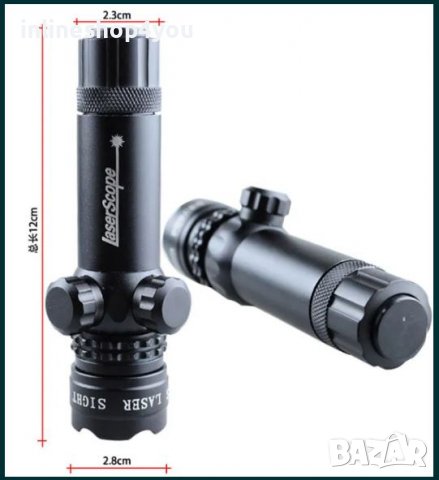 Прецизен светлинен лазерен мерник прицел за лов и хоби, снимка 6 - Оборудване и аксесоари за оръжия - 36771115