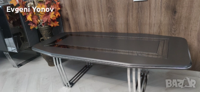 Продавам трапезна маса д/ш/в 200/100/80см+холна маса д/ш/в 135/65/45см35, снимка 2 - Маси - 53021167