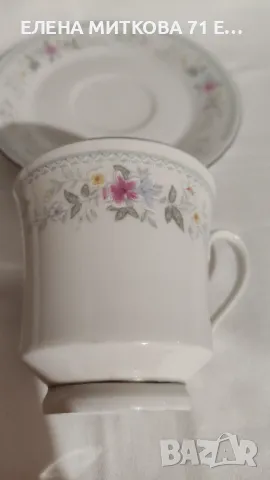 4 двойни сета за чай от фин китайски порцелан с маркировка, снимка 4 - Сервизи - 49030423