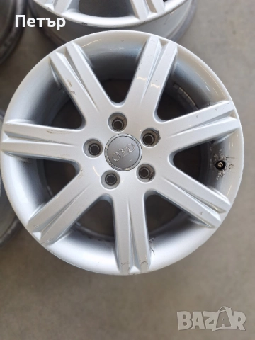 ОРИГИНАЛНИ АЛУМИНИЕВИ ДЖАНТИ ЗА AУДИ -5Х112Х57.1-16 цола, снимка 5 - Гуми и джанти - 52391217