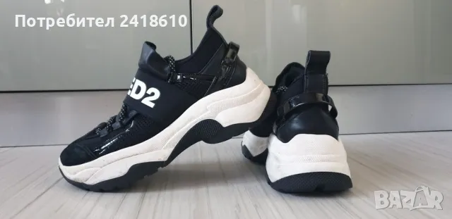 DSQUARED2 Leather Made in Italy Womens Size 37/24см ОРИГИНАЛ! Дамски Кецове, снимка 3 - Кецове - 50146125