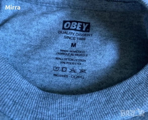 Obey Love is the cure T-shirt , снимка 2 - Тениски - 52596633