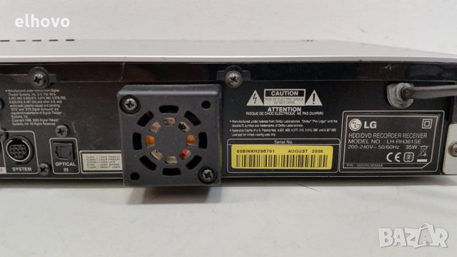 DVD HDD recoder reciever LG LH-RH 361, снимка 4 - Плейъри, домашно кино, прожектори - 28732319
