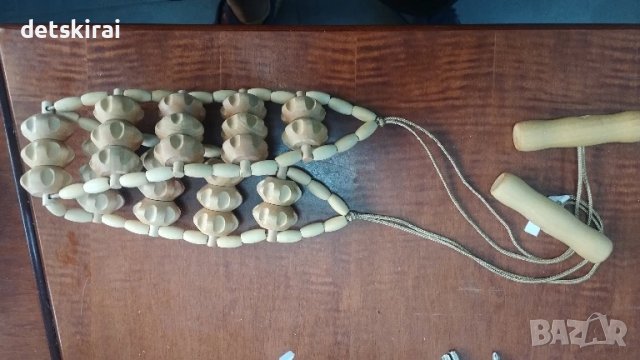 дървен въжен масажор за гръб, врат и бедра, снимка 3 - Други спортове - 51307593