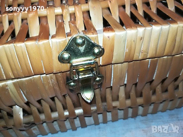 ПЛЕТЕНА КУТИЯ-ВНОС ФРАНЦИЯ 3010221127L, снимка 8 - Антикварни и старинни предмети - 38498472