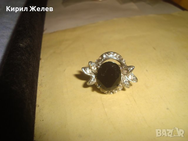 ПРЕКРАСЕН ФЛОРАЛЕН АР НУВО ПОСРЕБРЕН ПРЪСТЕН с ЮВЕЛИРНО ФАСЕТИРАН ГОЛЯМ МАРКАЗИТ и ЦИРКОНЧЕТА 70571, снимка 15 - Пръстени - 37512615
