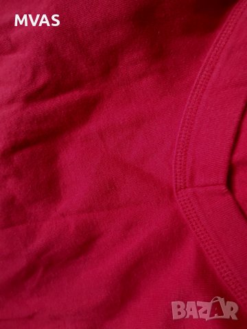 Червена блуза с дълъг ръкав с деколте S размер, снимка 3 - Блузи с дълъг ръкав и пуловери - 38135772