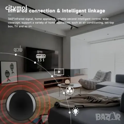 WiFi универсално IR дистанционно управление – Tuya/Smart Life, снимка 7 - Друга електроника - 48114955
