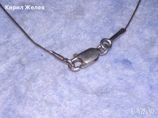 ПОСРЕБРЕНА ФЕШЪН АРТ НЕЖНА ГРИВНА БЛАГОРОДНА НЕРЪЖДАЕМА СТОМАНА МАРКИРАНА 925 ЗАКОПЧАЛКА 27596, снимка 7 - Гривни - 40532521