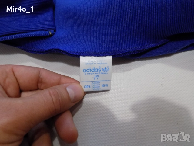 горнище adidas vintage retro адидас худи яке суичър блуза фанела екип футболно мъжко оригинално L, снимка 7 - Спортни дрехи, екипи - 47779509