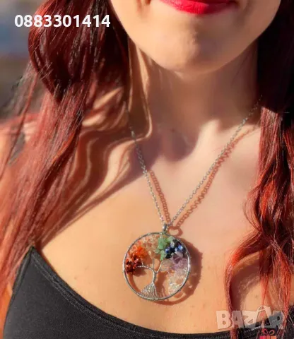 Колие Дървото на живота , снимка 2 - Колиета, медальони, синджири - 47461713