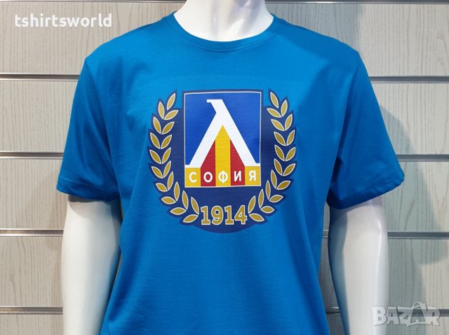 Нова мъжка тениска на футболния отбор ЛЕВСКИ в син цвят, снимка 7 - Тениски - 39173489