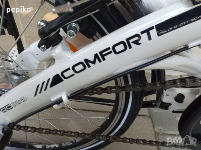 Продавам колела внос от Германия алуминиев тройносгъваем велосипед COMFORT 20 цола с 3 скорости, снимка 16 - Велосипеди - 29048694
