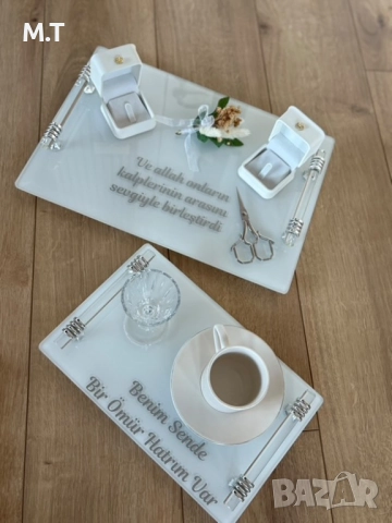 Комплект две табли за годеж, снимка 2 - Сватбени аксесоари - 52774066