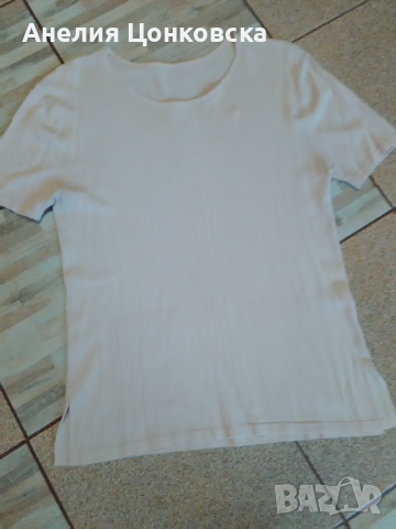 Елегантна бледорозова лятна блузка, снимка 8 - Тениски - 36568315